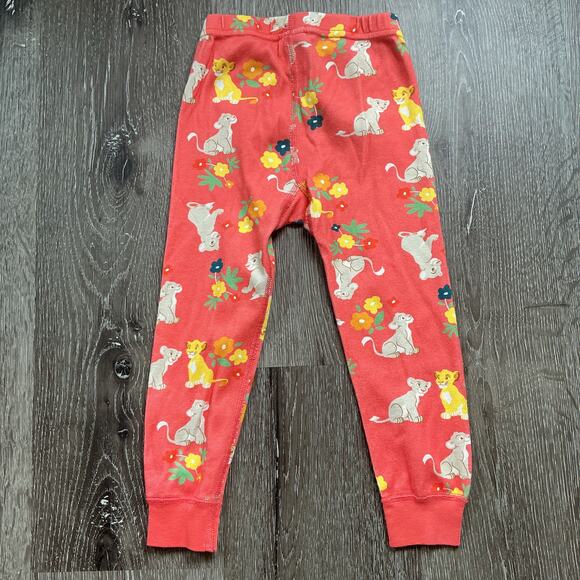 Hanna Andersson‎ Orange Lion King Long John PJ Pajama Set Size 90 (3T) - Picture 4 of 8
